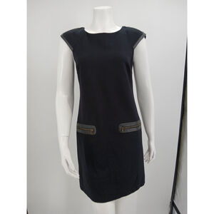 Cynthia Steffe Black Dress Womens Size 2 Knit Pockets Short